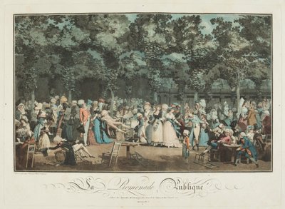 Veřejná promenáda od Philibert Louis Debucourt