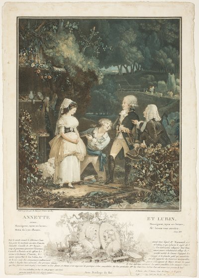 Annette a Lubinovi od Philibert Louis Debucourt