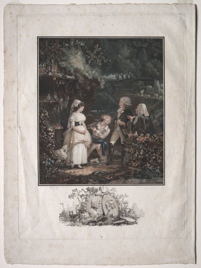 Annette a Lubin, 1789. od Philibert Louis Debucourt