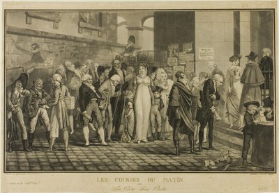 U dveří bohatého domova od Philibert Louis Debucourt
