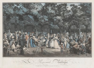 Veřejná promenáda od Philibert Louis Debucourt