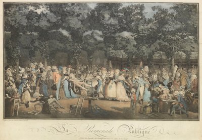 Veřejná promenáda, 1792. od Philibert Louis Debucourt
