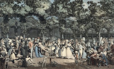 Veřejná promenáda v Palais-Royal od Philibert Louis Debucourt