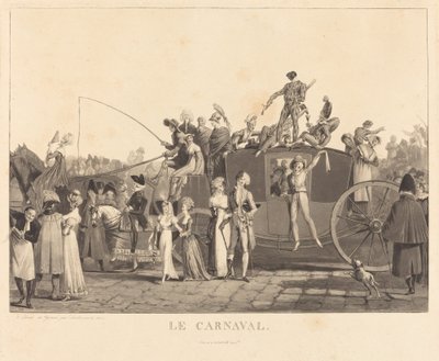 Karneval od Philibert Louis Debucourt