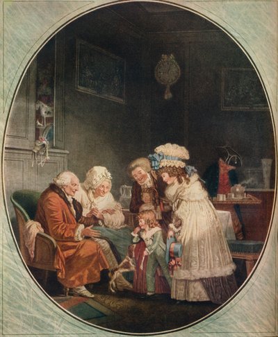 Kompliment neboli novoroční matiné, 1887, 1916 od Philibert Louis Debucourt