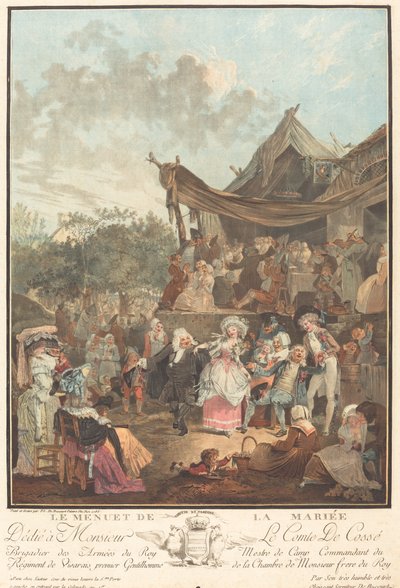 Menuet nevěsty od Philibert Louis Debucourt