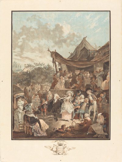 Menuet nevěsty od Philibert Louis Debucourt