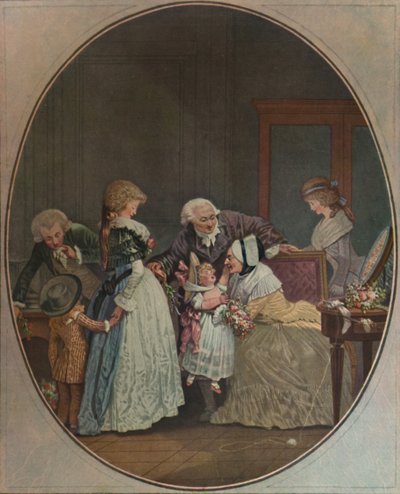 Kytice aneb Den babičky, 1788, 1913 od Philibert Louis Debucourt