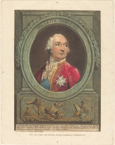 Msgr. vévoda z Orleansu od Philibert Louis Debucourt