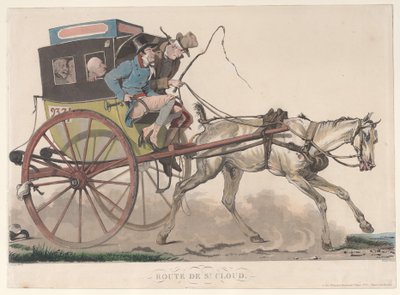 Cesta do St. Cloud, 1816. od Philibert Louis Debucourt