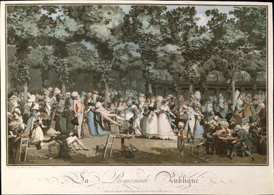 Veřejná promenáda, 1792 od Philibert Louis Debucourt