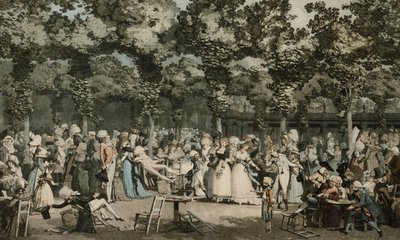 Veřejná promenáda; Veřejná promenáda, 1792 od Philibert Louis Debucourt