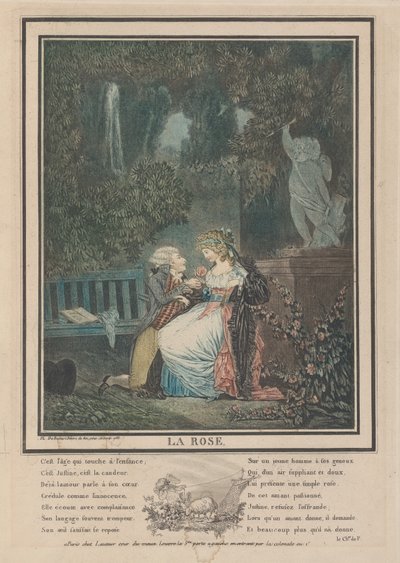 Růže, 1788. od Philibert Louis Debucourt