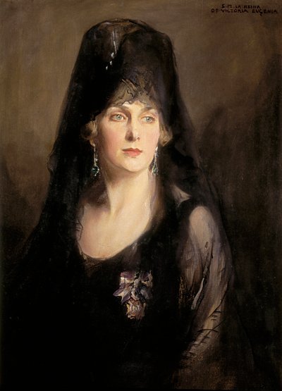 Portrét Viktorie Eugenie z Battenbergu (1887-1969), 20. století (olej na plátně) od Philip Alexius de Laszlo