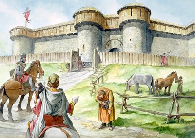 Hrad Helmsley, 13. století, c1990-2010 od Philip Corke