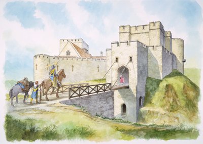 Hrad Helmsley, Severní Yorkshire, 13. století c1990-2010 od Philip Corke