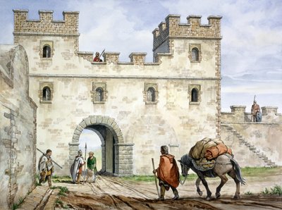 Housesteads Roman Fort, 3. století, c1990-2010 od Philip Corke