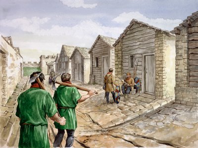 Housesteads Roman Fort, 4. století, c1990-2010 od Philip Corke