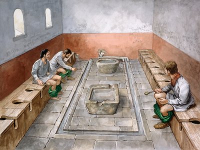 Římská latrína, 2. století, c1990-2010 od Philip Corke