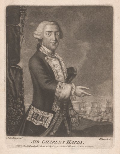 Sir Charles Hardy od Philip Dawe