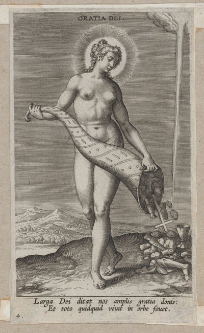 Gratia Dei, z Prosopographia, ca. 1585-90., ca. 1585-90. od Philip Galle