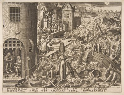 Hope Spes ze série The Virtues, 1559-60. od Philip Galle