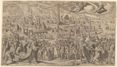 Pád Babylonu, 1569. od Philip Galle