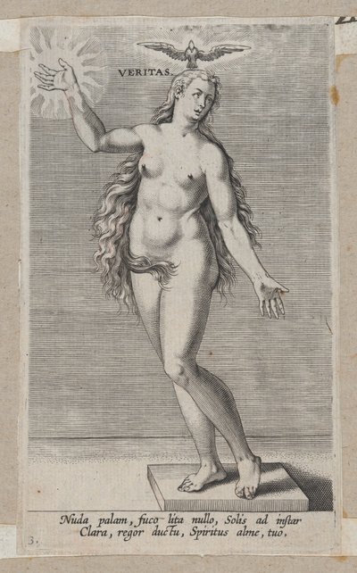 Pravda, z Prosopographia, ca. 1585-90, ca. 1585-90. od Philip Galle