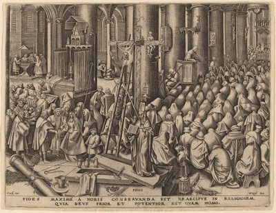 Víra od Philip Galle after Pieter Bruegel the Elder