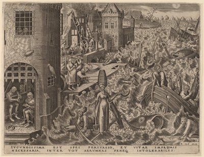 Naděje od Philip Galle after Pieter Bruegel the Elder