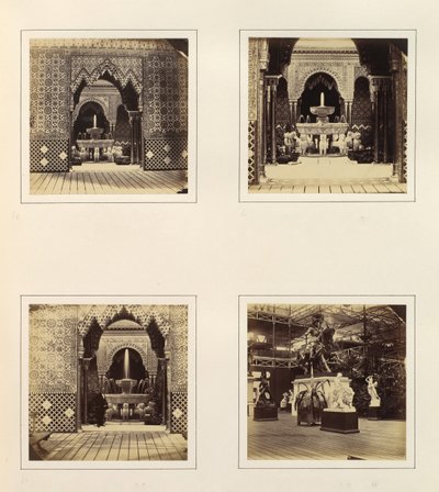 [Alhambra a dvůr lvů, pohled v jižním transeptu], ca. 1859. od Philip Henry Delamotte.