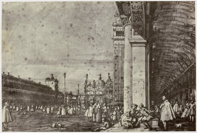 Canaletto, Piazza di San Marco od Philip Henry Delamotte