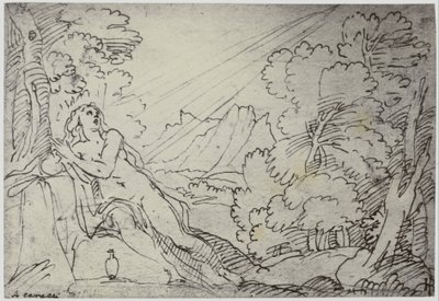 Correggio, Anděl nesoucí duši do ráje od Philip Henry Delamotte