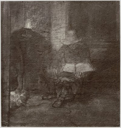 Rembrandt, Starý muž čtoucí od Philip Henry Delamotte