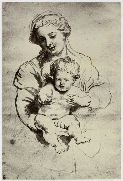 Rubens, jeho žena a dítě od Philip Henry Delamotte