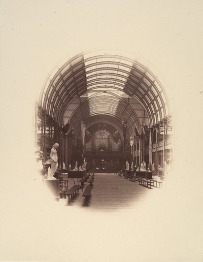 Pohled v Central Hall, Art Treasures Exhibition, Manchester, 1857. od Philip Henry Delamotte