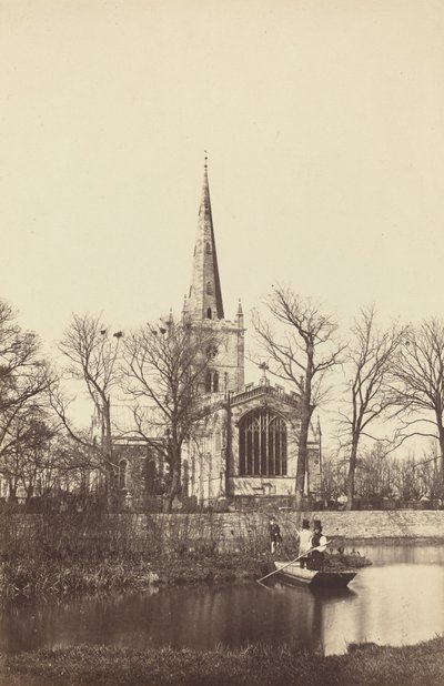 Kostel z břehu řeky od Philip Henry Dellamotte