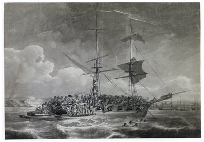Portrét francouzského brigádníka, La Chevrette (nejisté). Namočeno tuší, autor Philippe Jacques de Loutherbourg (1740-1812). od Philip James de (1740-1812) Loutherbourg