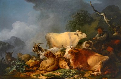 Krajina se zvířaty od Philip James de Loutherbourg
