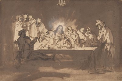 Poslední večeře, konec 1650. od Philip Koninck