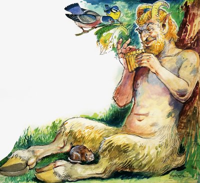Pan, řecký bůh přírody od Philip Mendoza