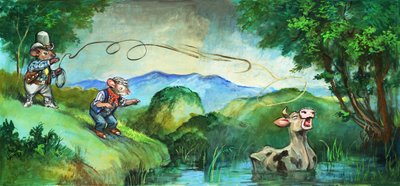 Myš z města a myš z venkova (kvaš na papíře) od Philip Mendoza