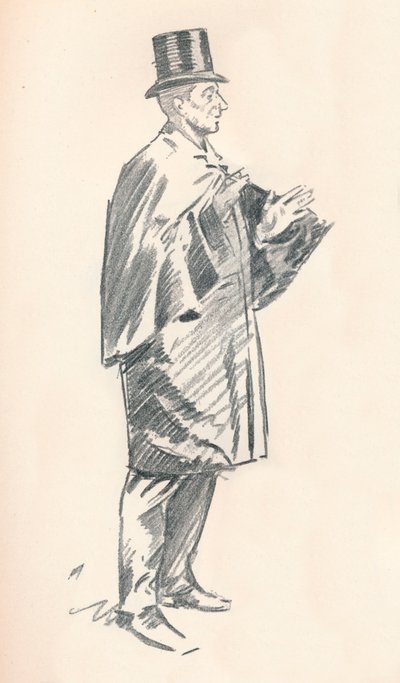 Náčrt tužkou od Phila Maye, c19. století 1903-1904 od Philip William May