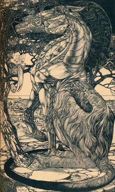 Rustum a Simoorg, c1897 od Philip William May