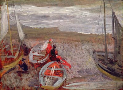 Lodě na pláži, Southwold od Philip Wilson Steer