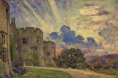 Hrad Chirk (olej na plátně) od Philip Wilson Steer