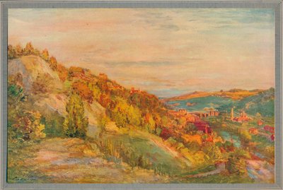 Červený most, Ironbridge, 1910, c1932 od Philip Wilson Steer