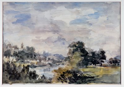 Pohled poblíž Bridgnorth, cca 1925 (akvarel na papíře) od Philip Wilson Steer