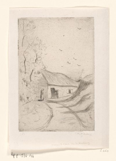 Dům na venkovské cestě Chaumiere a Vleurgat (Bruxelles) (původní název) od Philip Zilcken (signed by artist)