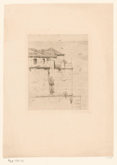 Pevnost Oud Turks v Alžíru Stará turecká pevnost (Alžír) (původní název) od Philip Zilcken (signed by artist)